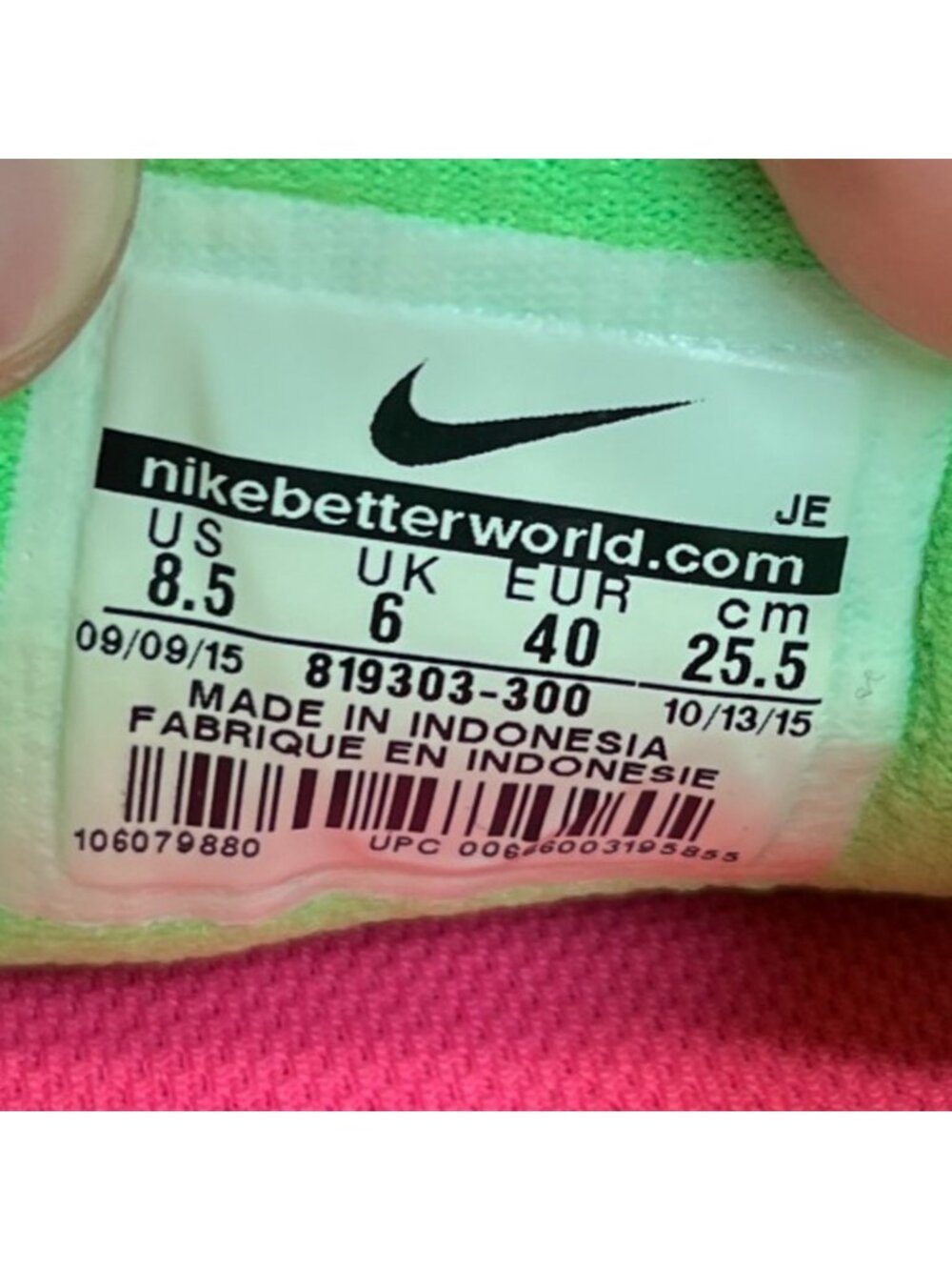 Nike Revolution 3 Womens Size 8.5 Gray Green Athletic Running Shoes Sneakers
